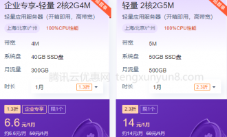 阿里云腾讯云轻量应用服务器优惠价格对比，看看谁更便宜