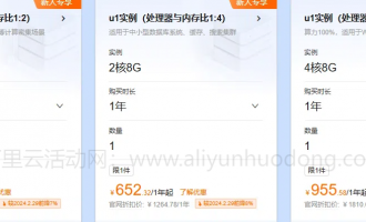 阿里云服务器2核8G租用价格:最新收费标准与优惠价格