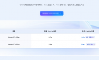 阿里云Qwen3.7模型优惠：Max限时5折再享每日200次免费，错峰时段最高省80%